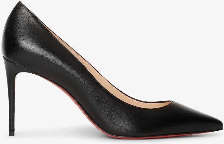 Kate 85 black leather pumps