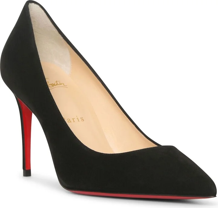 Kate 85 black suede pumps - Image 3