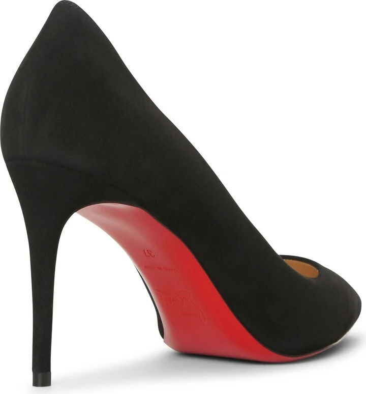 Kate 85 black suede pumps - Image 4