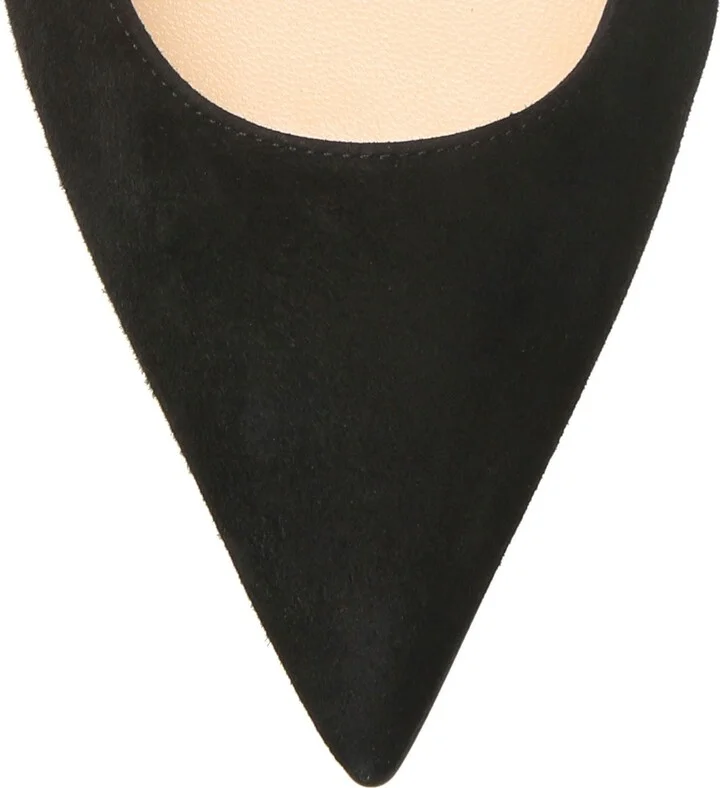 Kate 85 black suede pumps - Image 5