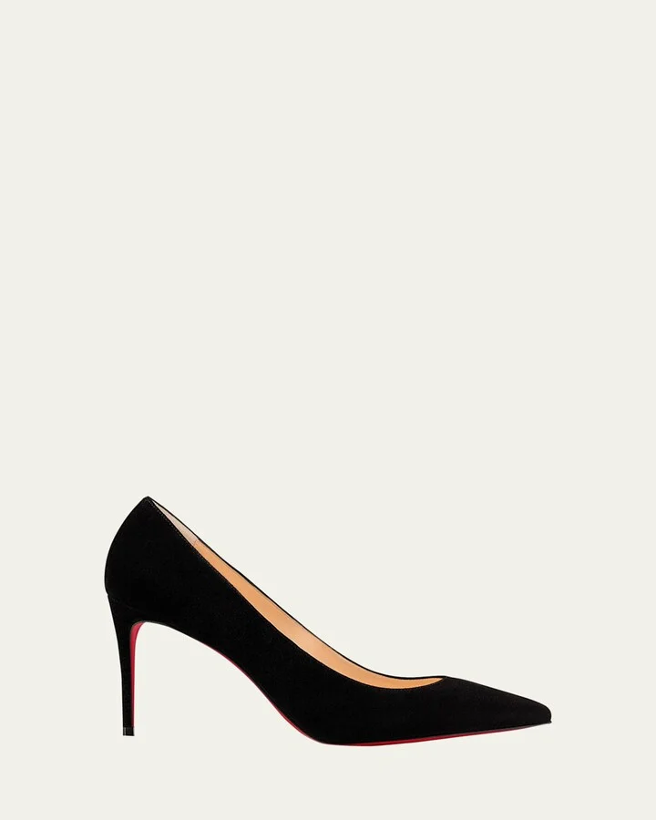 Kate 85mm Suede Red Sole Pumps