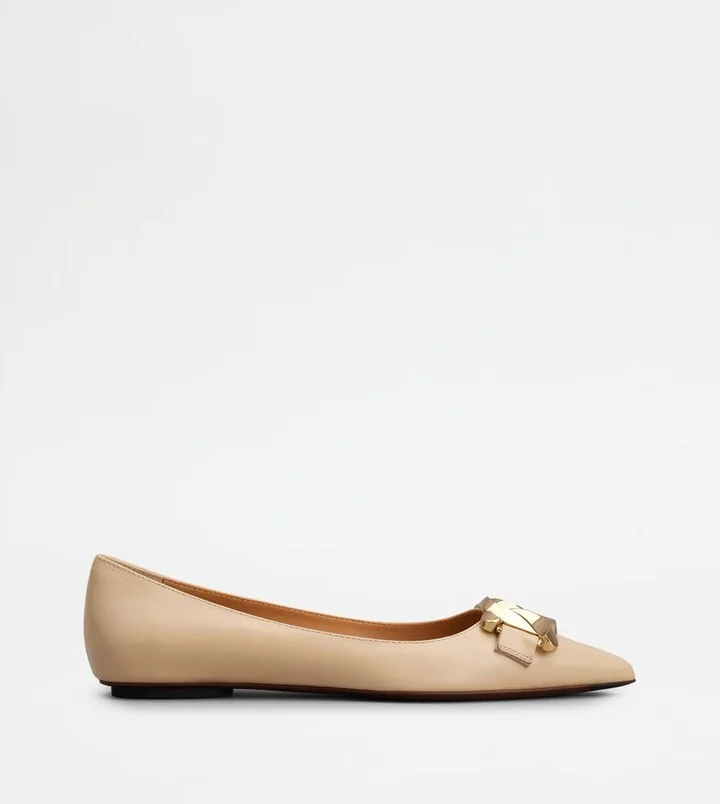 Kate Ballerinas in Leather