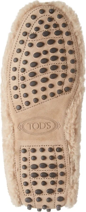 Kate Chain Detail Genuine Shearling Driving Shoe - Image 6