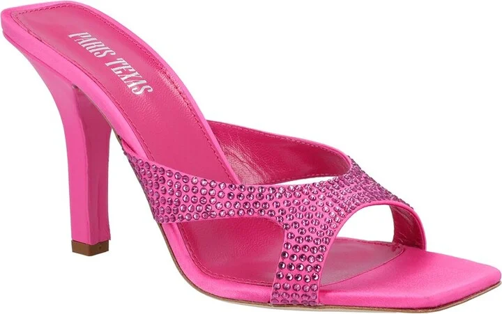 Kate Crystal Leather Mule
