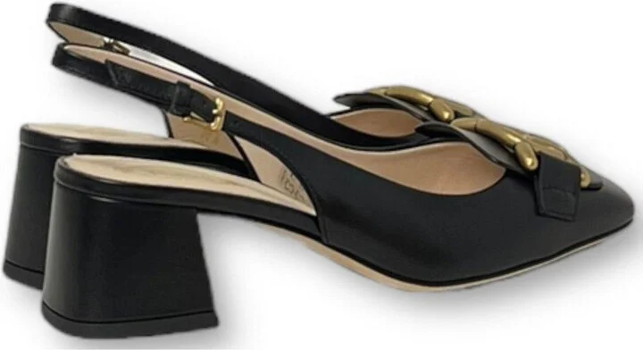 Kate Logo Plaque Slingback Pumps - Image 3