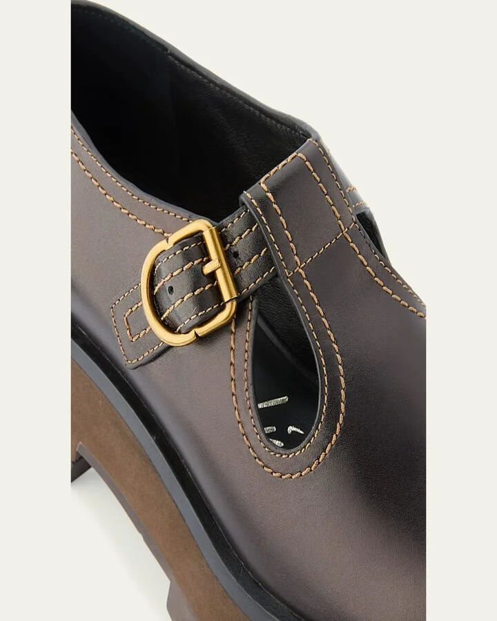 Kate Lug-Sole Mary Jane Loafers - Image 2