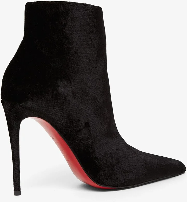 Kate Max 100 black velvet boots - Image 3