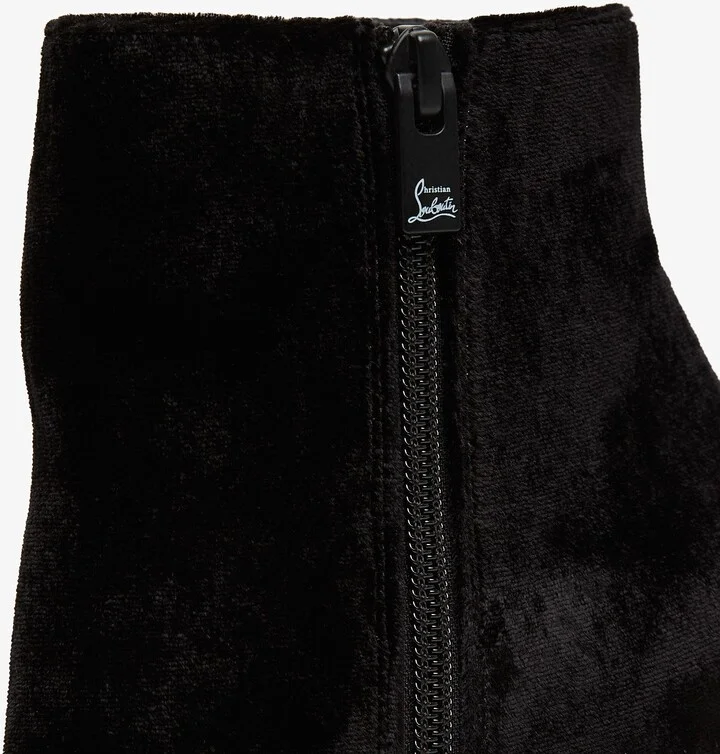Kate Max 100 black velvet boots - Image 4