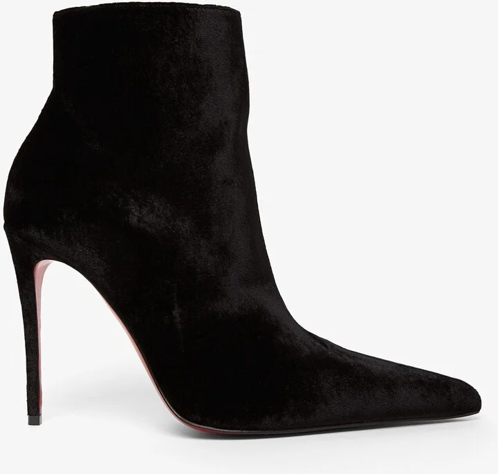 Kate Max 100 black velvet boots