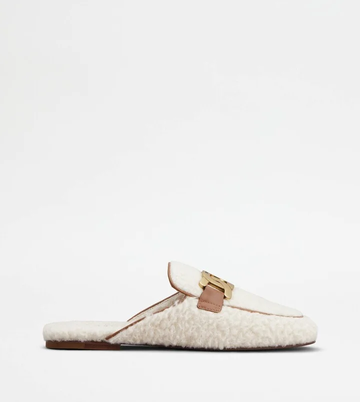 Kate Mules in Fabric and Leather