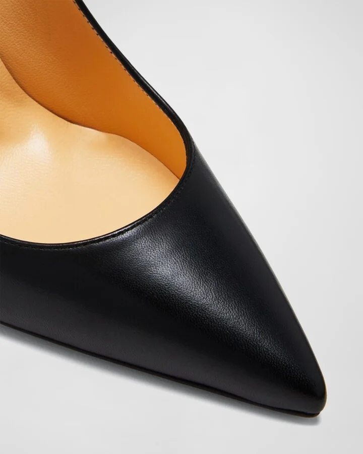Kate Red Sole High-Heel Pumps, Black - Image 3