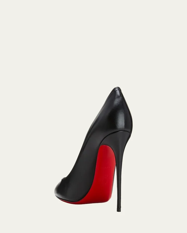 Kate Red Sole High-Heel Pumps, Black - Image 2