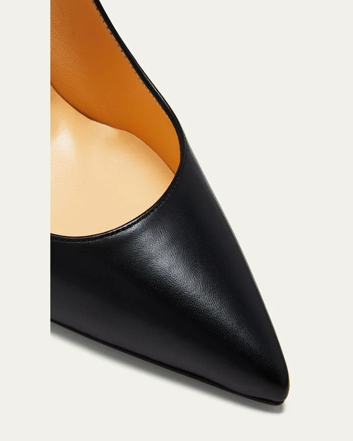 Kate Red Sole High-Heel Pumps, Black - Image 4