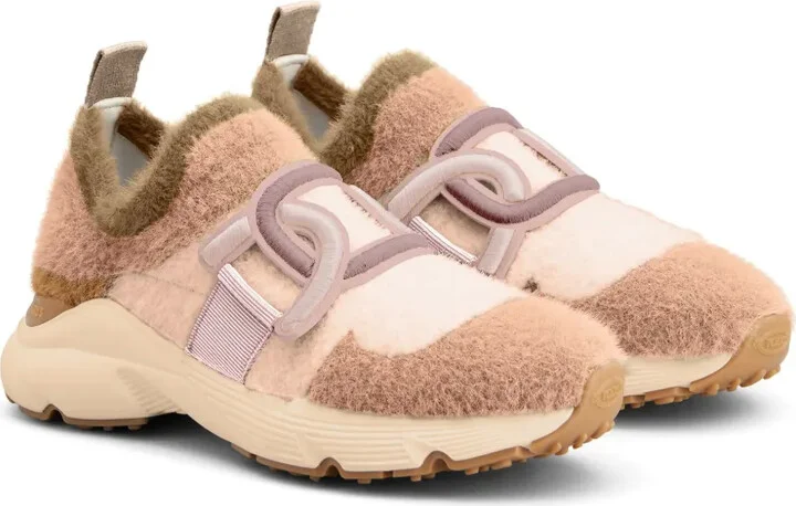Kate slip-on faux-fur sneakers - Image 2
