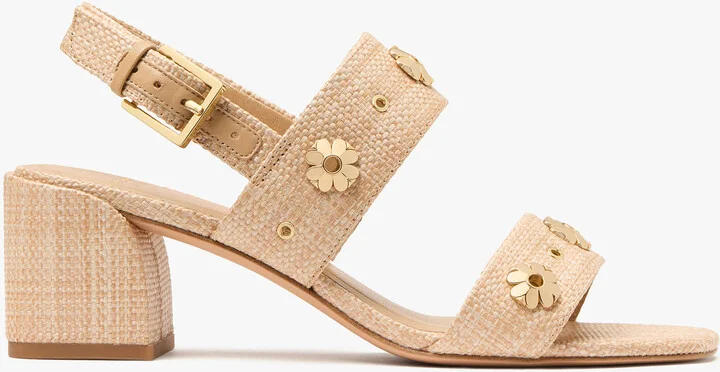 Kate Spade Flower Stud Block Heels