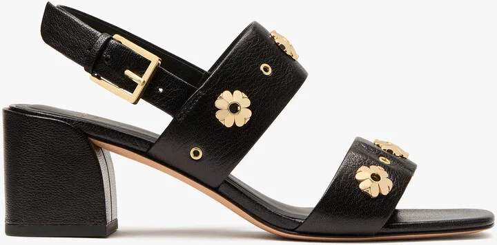 Kate Spade Flower Stud Block Heels