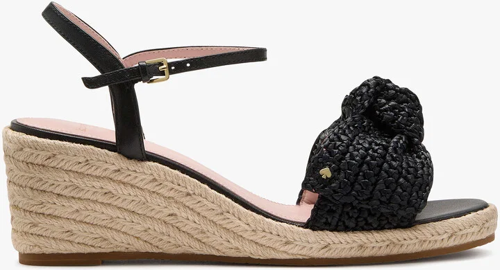 Kate Spade Leandra Raffia Wedge Sandals