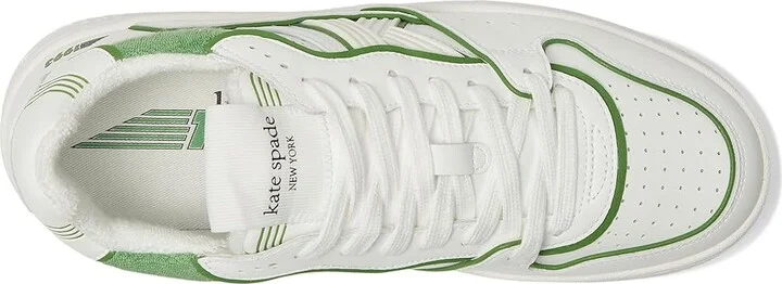 Kate Spade New York 93 Kicks Low Top Lace Up Sneaker Women's Shoes True White : 7 M, Leather - Image 8
