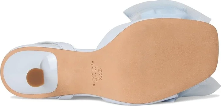 Kate Spade New York Beau Mesh Heeled Sandals Women's Dress Sandals Taro Milk : 6.5 B - Medium, Leather - Image 3