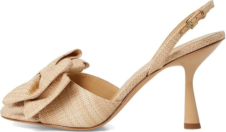 Kate Spade New York Beau Raffia Heeled Sandals Women's Dress Sandals Natural : 9.5 B - Medium - Image 6