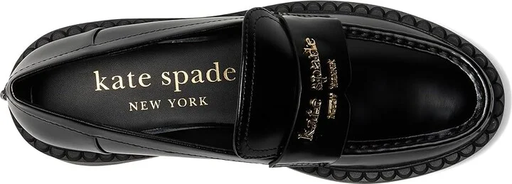 Kate Spade New York Blake Platform Loafer High Women's Heels Black : 5 M, Leather/Rubber - Image 2