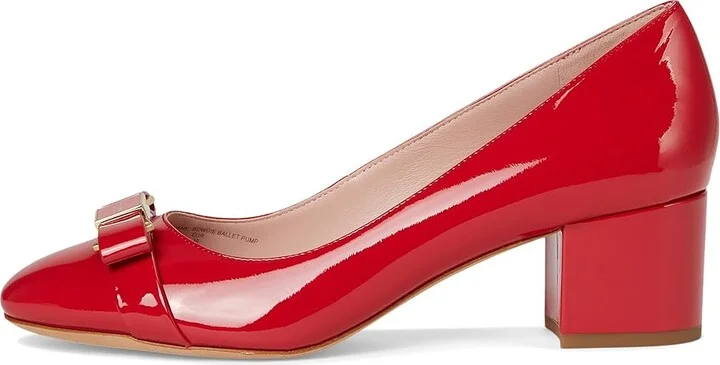 Kate Spade New York Bowdie Ballet Pumps High Women's Heels Cherry Rouge : 6.5 M, Leather - Image 6