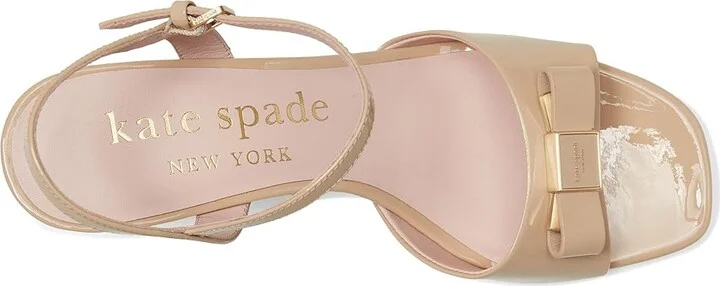 Kate Spade New York Bowdie Mid Women's Sandals Beach Sand : 9.5 M, Leather - Image 2