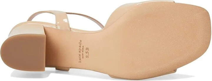Kate Spade New York Bowdie Mid Women's Sandals Beach Sand : 9.5 M, Leather - Image 3