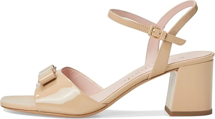 Kate Spade New York Bowdie Mid Women's Sandals Beach Sand : 9.5 M, Leather - Image 6