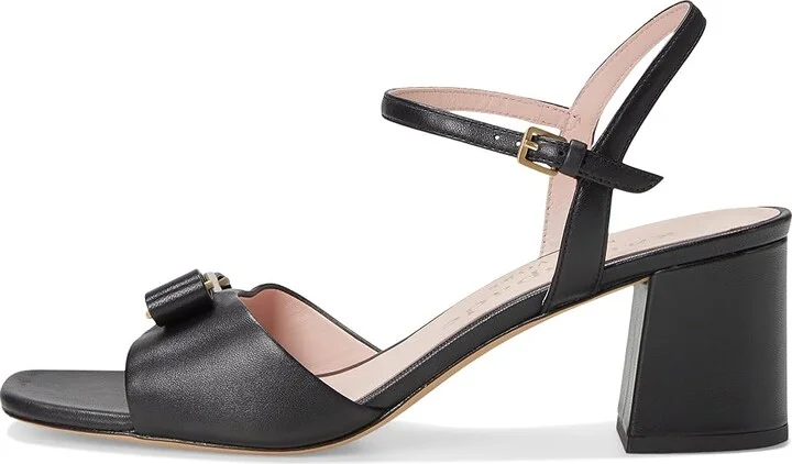 Kate Spade New York Bowdie Mid Women's Sandals Black : 8.5 M, Leather - Image 6