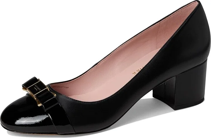 Kate Spade New York Bowdie Pumps High Women's Heels Black : 5 M, Leather - Image 5