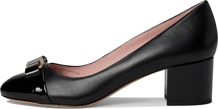 Kate Spade New York Bowdie Pumps High Women's Heels Black : 5 M, Leather - Image 6