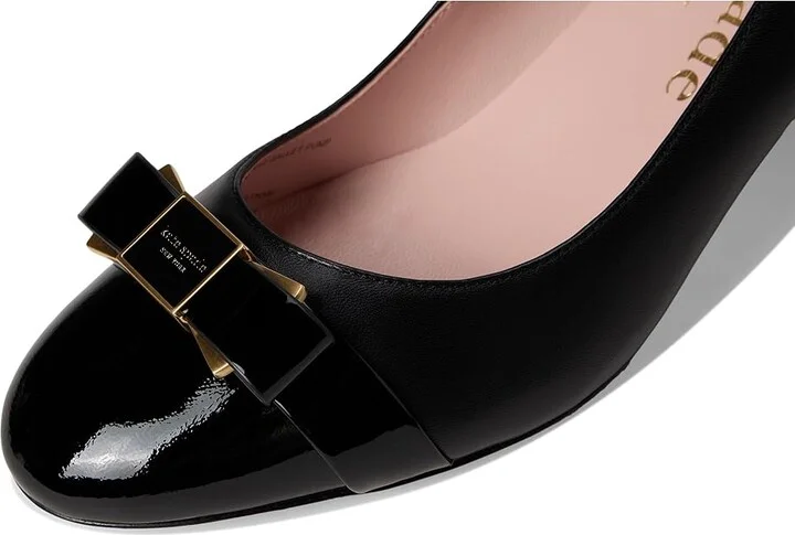 Kate Spade New York Bowdie Pumps High Women's Heels Black : 5 M, Leather - Image 7