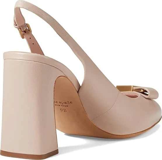 Kate Spade New York Bowdie Sling Women's Shoes Black : 11 B - Medium, Leather - Image 8