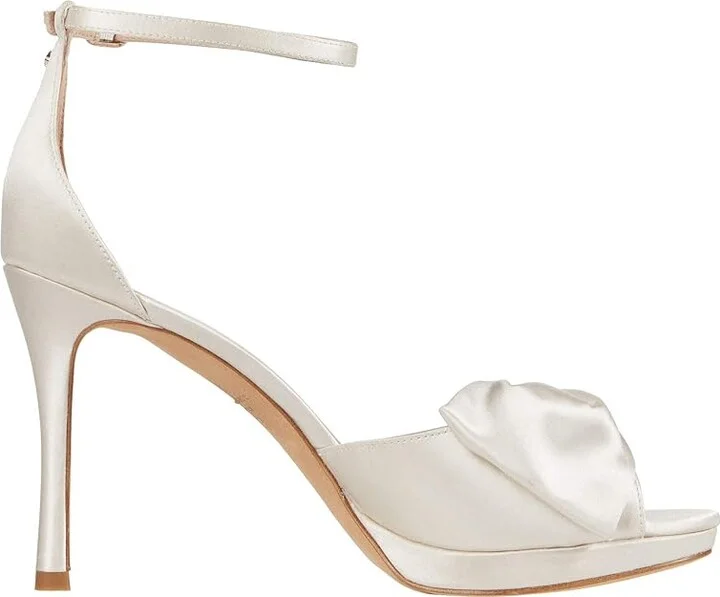 Kate Spade New York Bridal Bow Women's Shoes Ivory Satin : 5 M - Image 8
