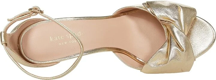 Kate Spade New York Bridal Bow Women's Shoes Pale Gold : 7 M, Satin - Image 2
