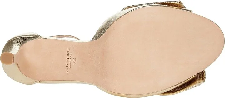 Kate Spade New York Bridal Bow Women's Shoes Pale Gold : 7 M, Satin - Image 3