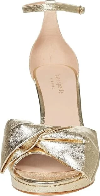 Kate Spade New York Bridal Bow Women's Shoes Pale Gold : 7 M, Satin - Image 5
