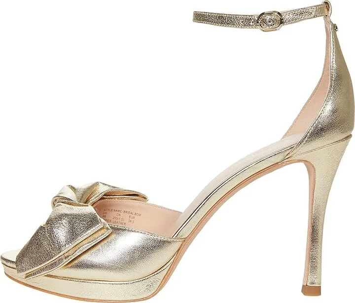 Kate Spade New York Bridal Bow Women's Shoes Pale Gold : 7 M, Satin - Image 6