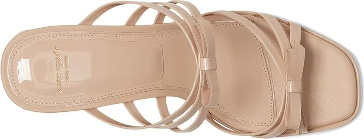 Kate Spade New York Carolina Block Heel Sandals Women's Wedge Shoes Peach Shake : 8 M, Leather - Image 2