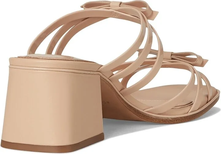 Kate Spade New York Carolina Block Heel Sandals Women's Wedge Shoes Peach Shake : 8 M, Leather - Image 4