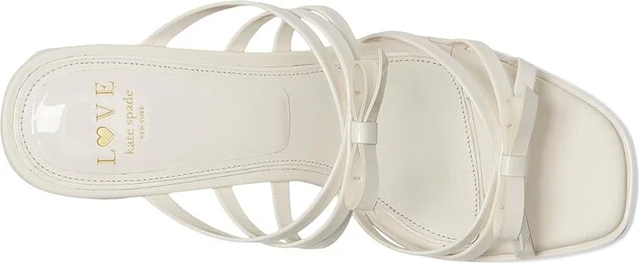 Kate Spade New York Carolina Block Heel Sandals Women's Wedge Shoes Peach Shake : 8 M, Leather - Image 8