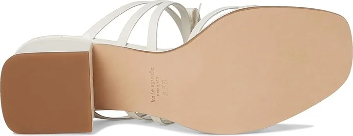 Kate Spade New York Carolina Block Heel Sandals Women's Wedge Shoes Peach Shake : 8 M, Leather - Image 9