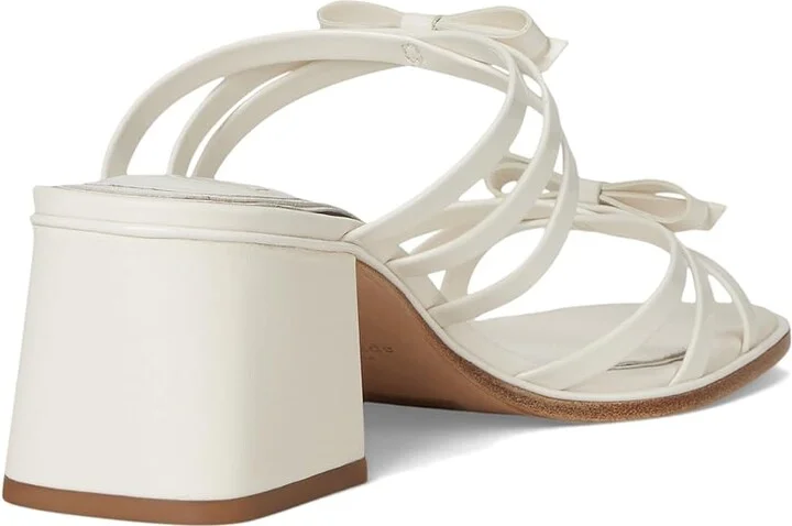 Kate Spade New York Carolina Block Heel Sandals Women's Wedge Shoes Peach Shake : 8 M, Leather - Image 10