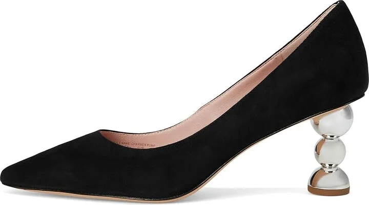 Kate Spade New York Charmer Pumps High Women's Heels Black/Silver : 11 M, Leather - Image 6