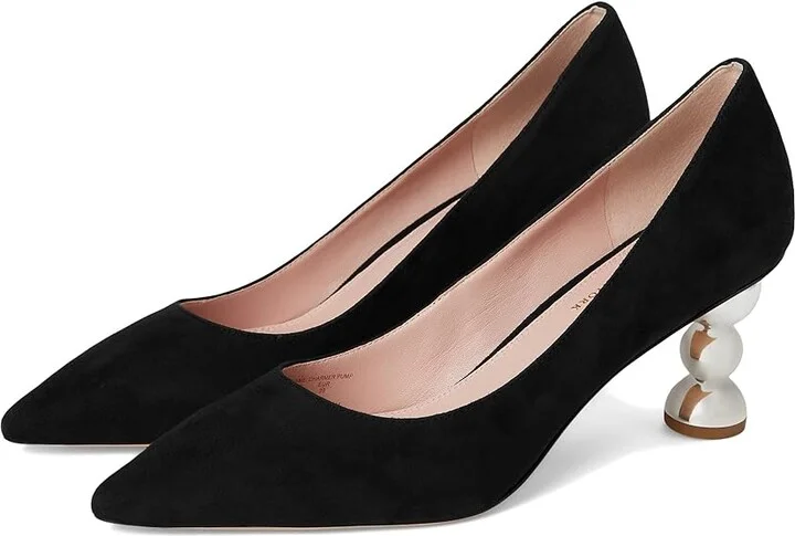 Kate Spade New York Charmer Pumps High Women's Heels Black/Silver : 11 M, Leather