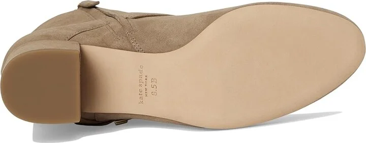 Kate Spade New York Dakota Zip Up Mid Heeled Bootie High Women's Heels Rustic Brown : 10 M, Leather - Image 3