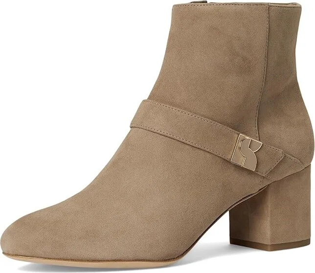 Kate Spade New York Dakota Zip Up Mid Heeled Bootie High Women's Heels Rustic Brown : 10 M, Leather - Image 5