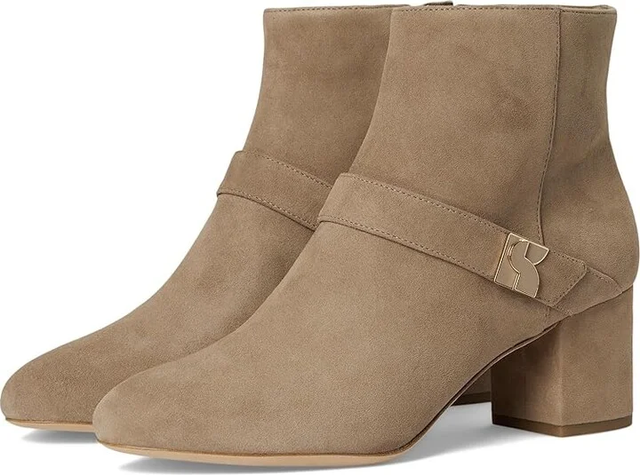 Kate Spade New York Dakota Zip Up Mid Heeled Bootie High Women's Heels Rustic Brown : 10 M, Leather