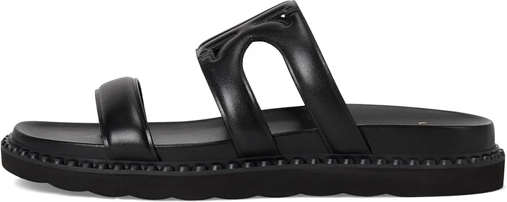 Kate Spade New York Duo Footbed Sandal Women's Wedge Shoes Black : 7.5 M, Leather - Image 6